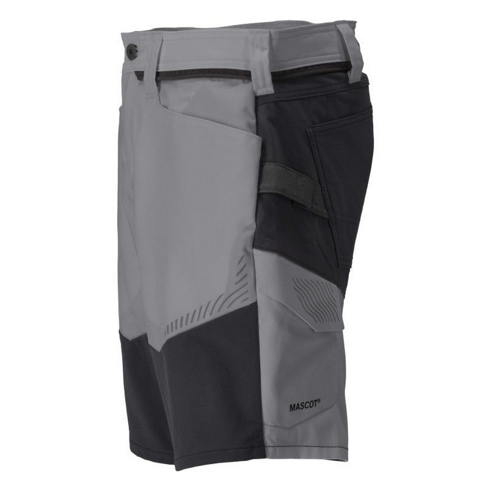 Stone Grey-Black - Lifestyle - Mascot Mens Customised Work Shorts