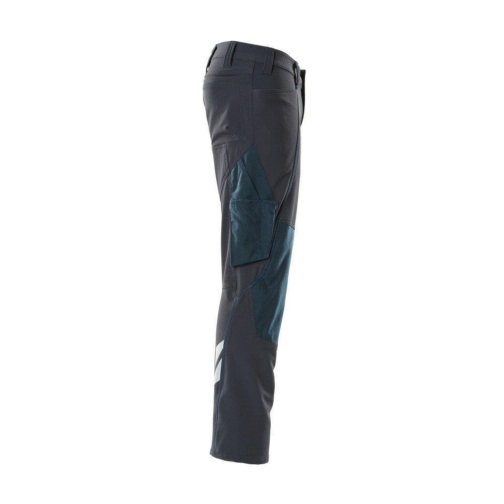 Dark Navy - Side - Mascot Mens Accelerate Knee Pad Pockets Work Trousers