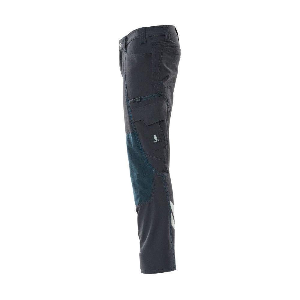 Dark Navy - Lifestyle - Mascot Mens Accelerate Knee Pad Pockets Work Trousers