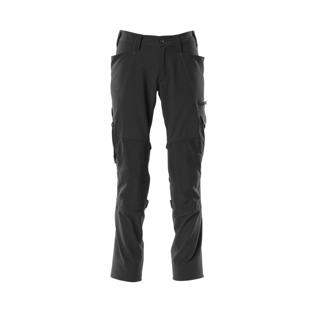 Black - Front - Mascot Mens Accelerate Knee Pad Pockets Work Trousers