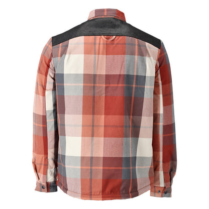 Autumn Red - Back - Mascot Mens Customised Checked Pile Shirt
