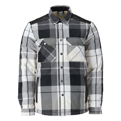 Stone Grey - Front - Mascot Mens Customised Checked Pile Shirt