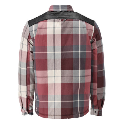 Bordeaux - Back - Mascot Mens Customised Checked Pile Shirt