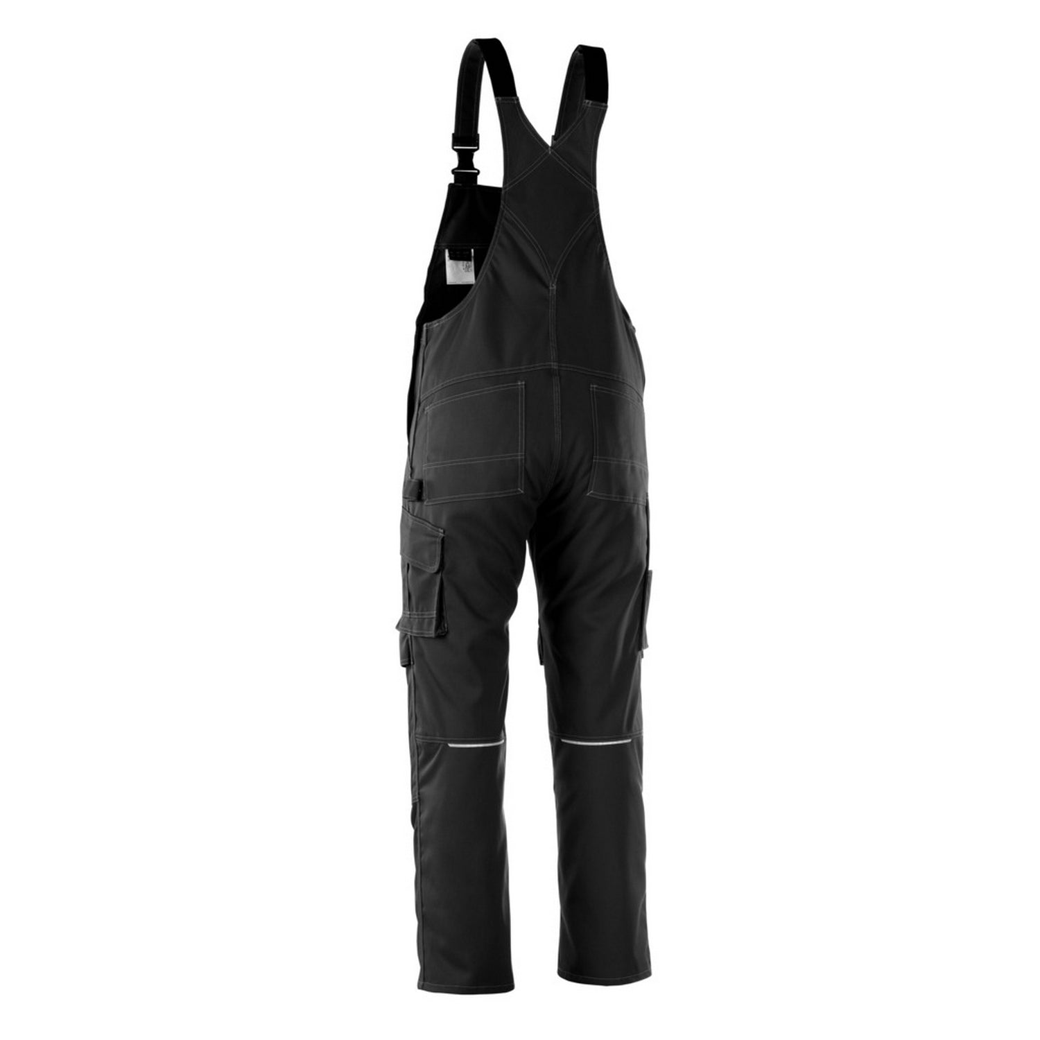 Black - Back - Mascot Mens Industry Richmond Knee Pad Pockets Bib And Brace Trouser