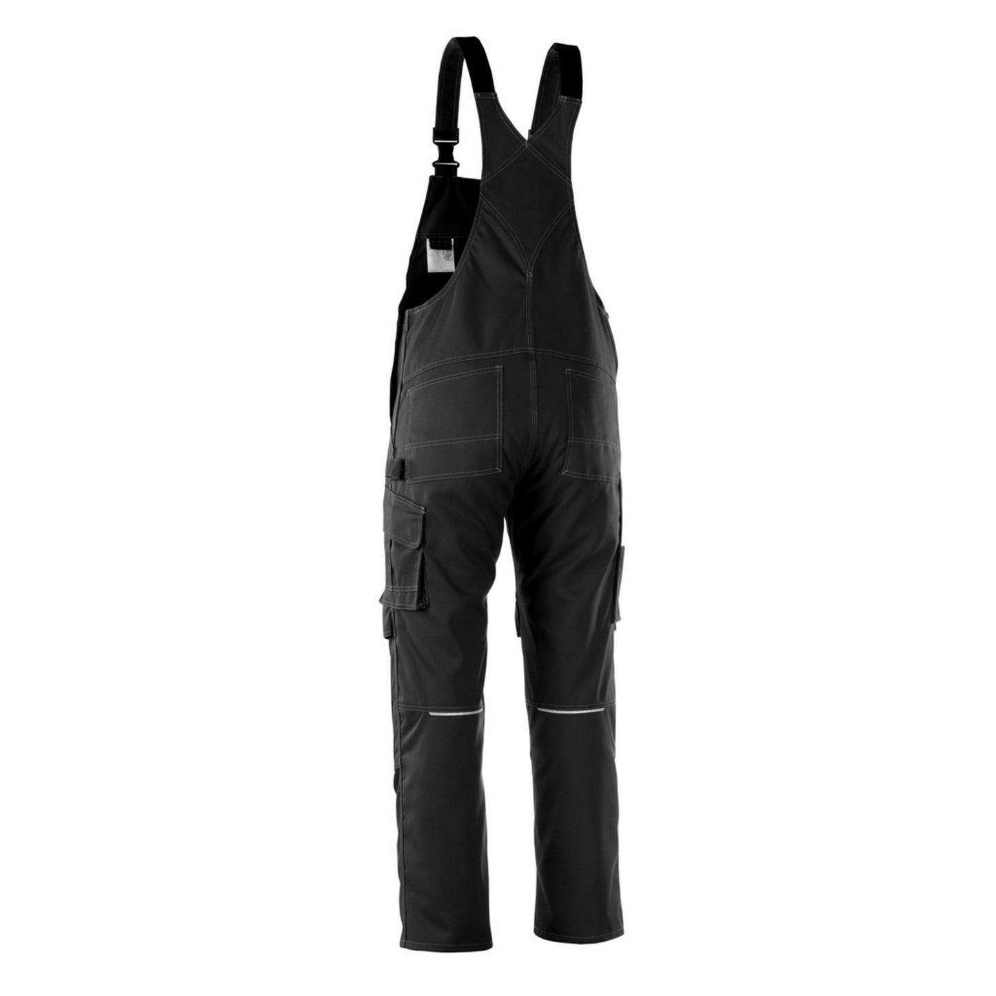 Black - Back - Mascot Mens Industry Richmond Knee Pad Pockets Bib And Brace Trouser