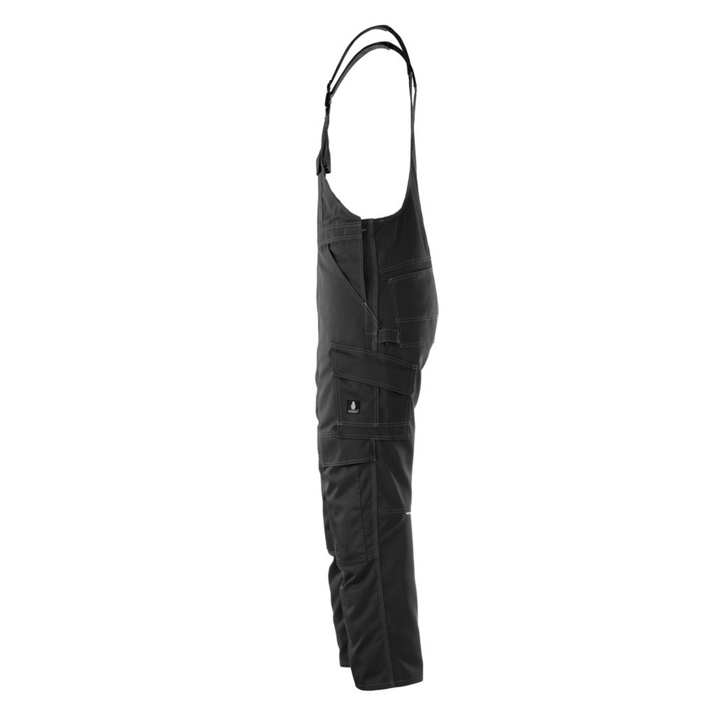 Black - Lifestyle - Mascot Mens Industry Richmond Knee Pad Pockets Bib And Brace Trouser