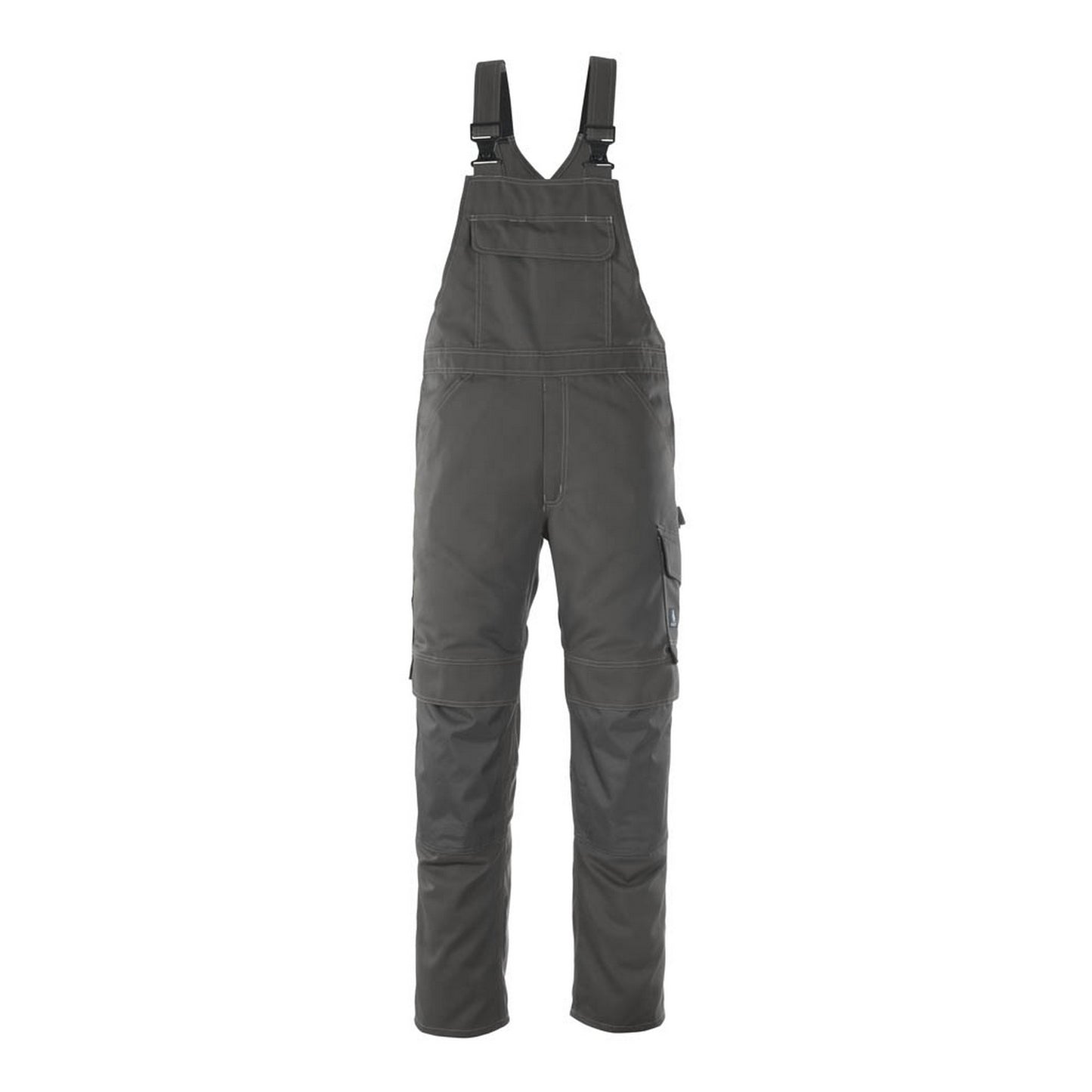 Dark Anthracite - Front - Mascot Mens Industry Richmond Knee Pad Pockets Bib And Brace Trouser