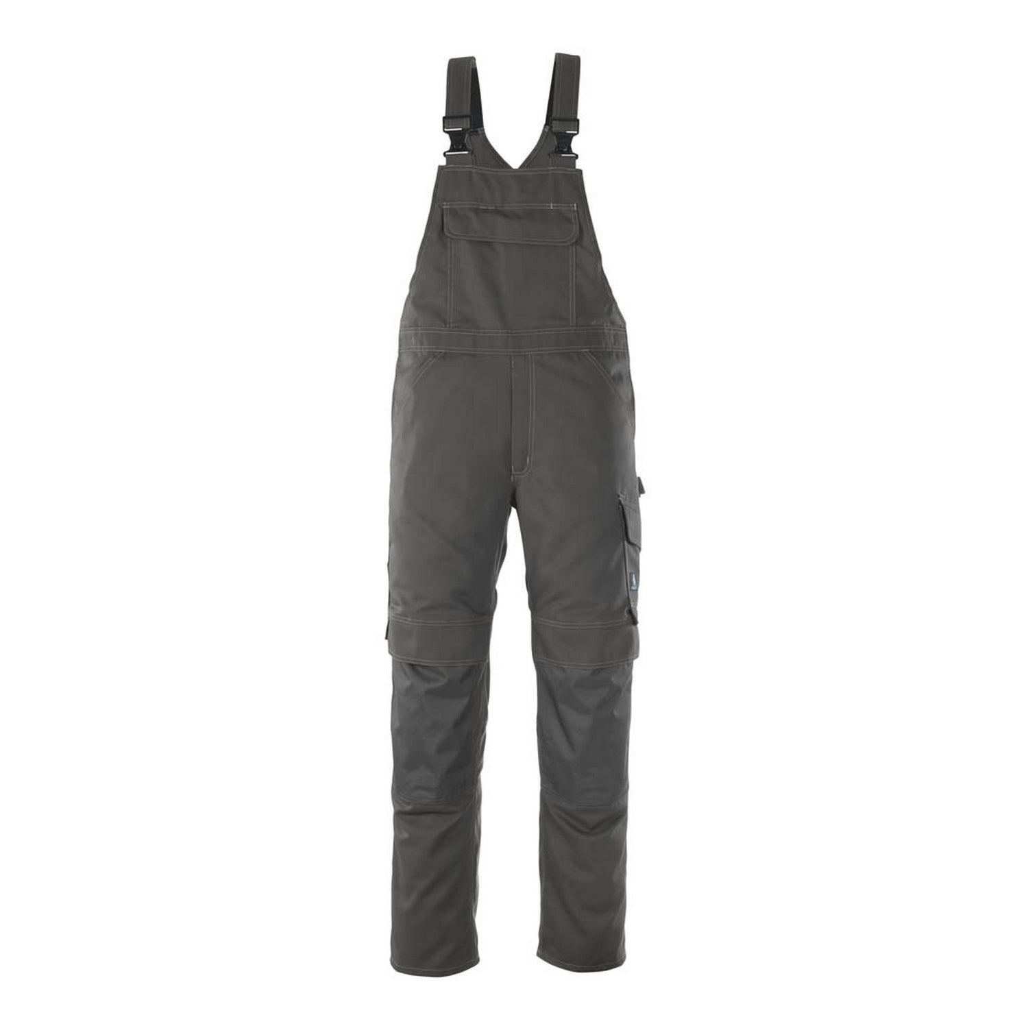 Dark Anthracite - Front - Mascot Mens Industry Richmond Knee Pad Pockets Bib And Brace Trouser