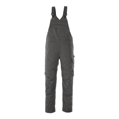 Dark Anthracite - Front - Mascot Mens Industry Richmond Knee Pad Pockets Bib And Brace Trouser