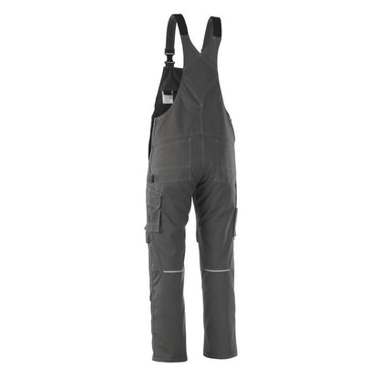 Dark Anthracite - Back - Mascot Mens Industry Richmond Knee Pad Pockets Bib And Brace Trouser