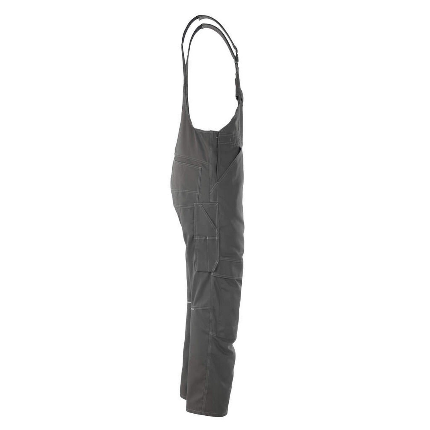 Dark Anthracite - Side - Mascot Mens Industry Richmond Knee Pad Pockets Bib And Brace Trouser