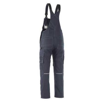 Dark Navy - Back - Mascot Mens Industry Richmond Knee Pad Pockets Bib And Brace Trouser