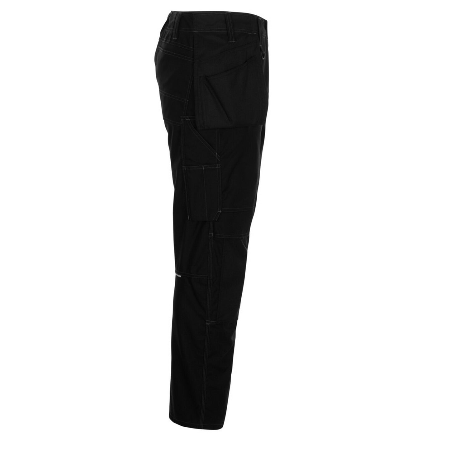 Black - Side - Mascot Mens Industry Holster Pocket Work Trousers