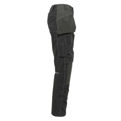 Dark Anthracite - Side - Mascot Mens Industry Holster Pocket Work Trousers