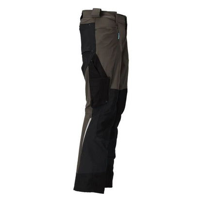 Dark Anthracite-Black - Back - Mascot Mens Advanced Knee Pad Pockets Work Trousers