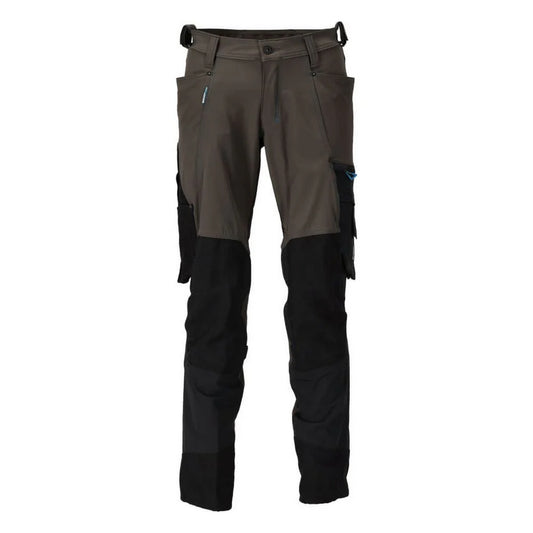 Dark Anthracite-Black - Front - Mascot Mens Advanced Knee Pad Pockets Work Trousers