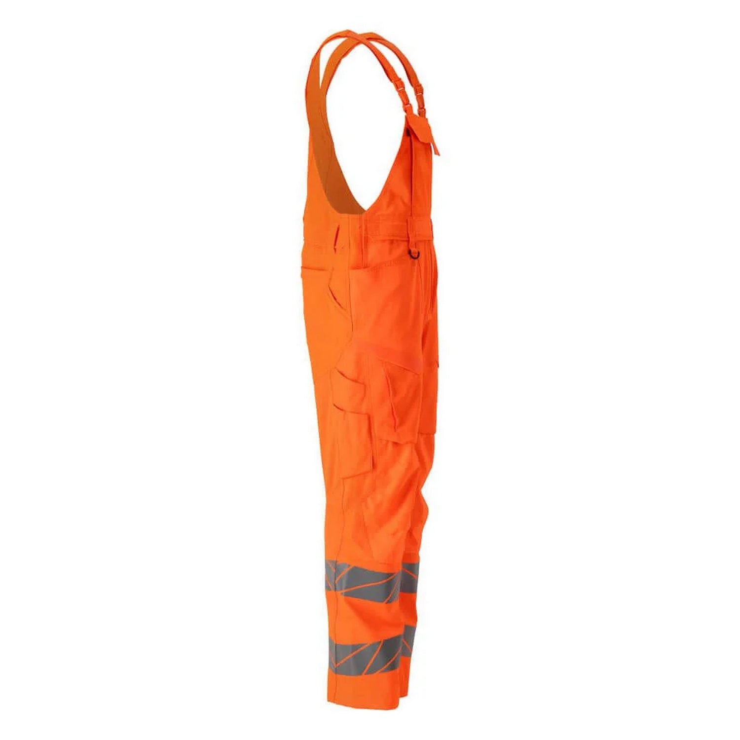 Hi Vis Orange - Back - Mascot Mens Accelerate Safe Bib And Brace Overall