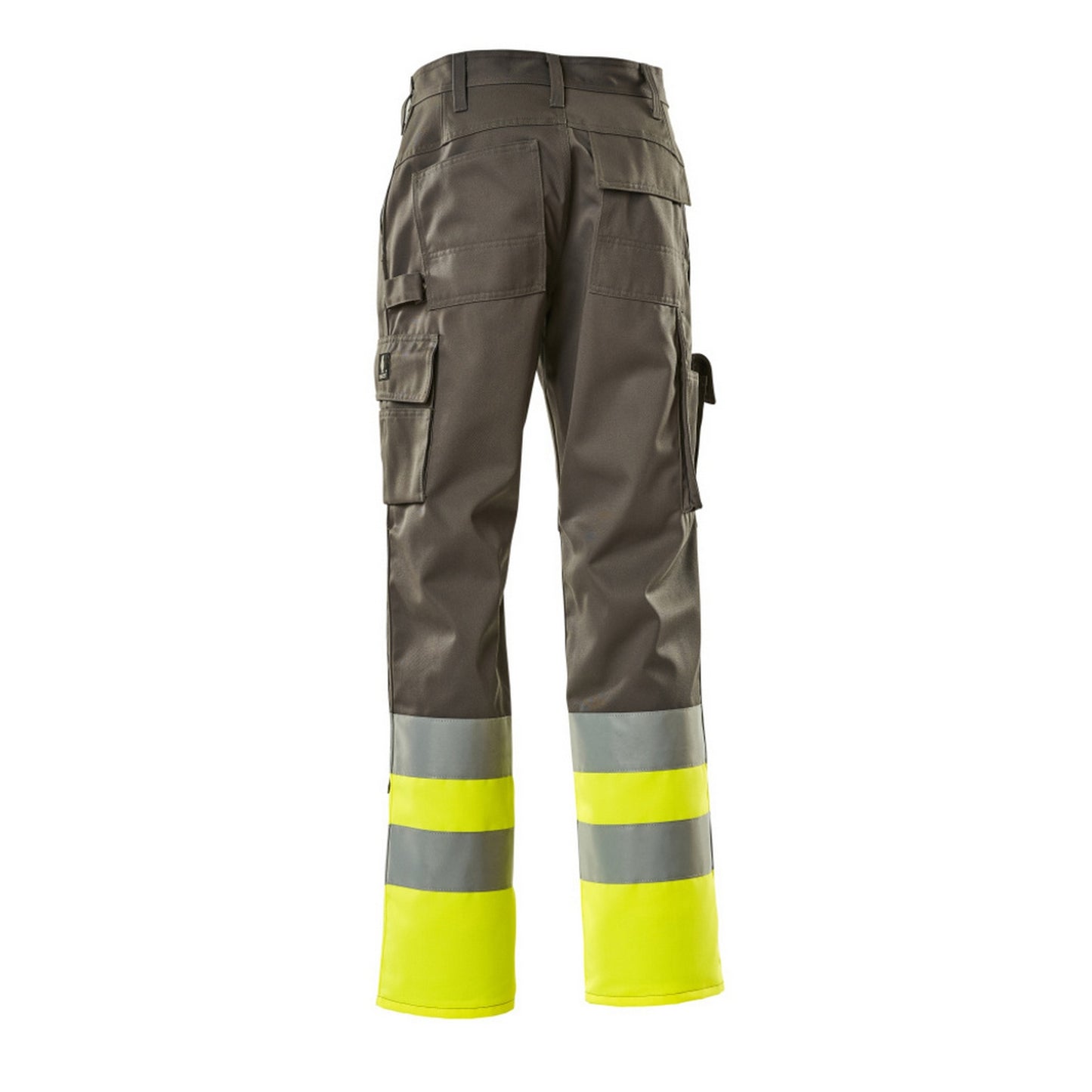 Anthracite-Yellow - Back - Mascot Mens Patos Safe Complete Hi-Vis Work Trousers