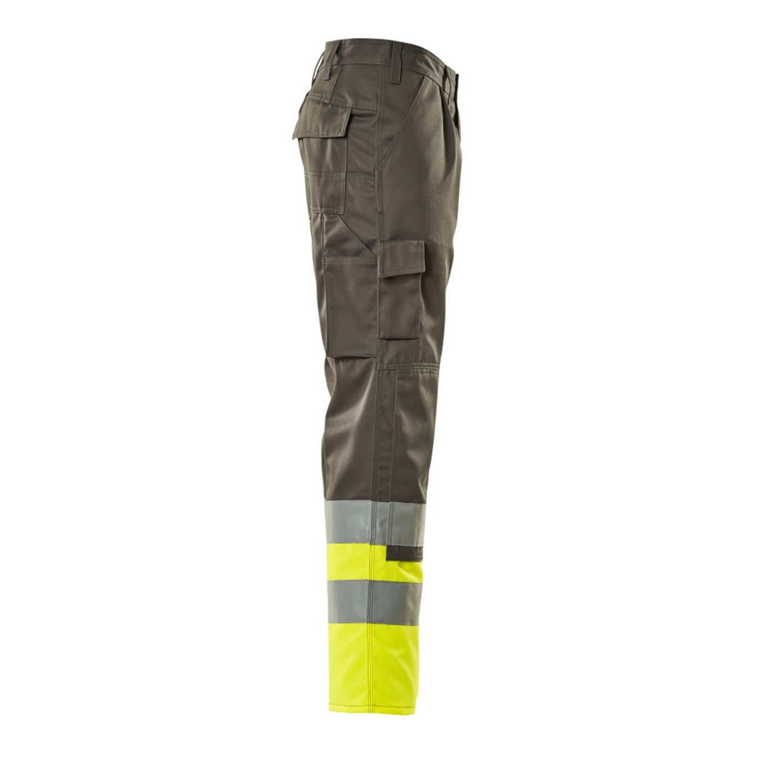 Anthracite-Yellow - Side - Mascot Mens Patos Safe Complete Hi-Vis Work Trousers