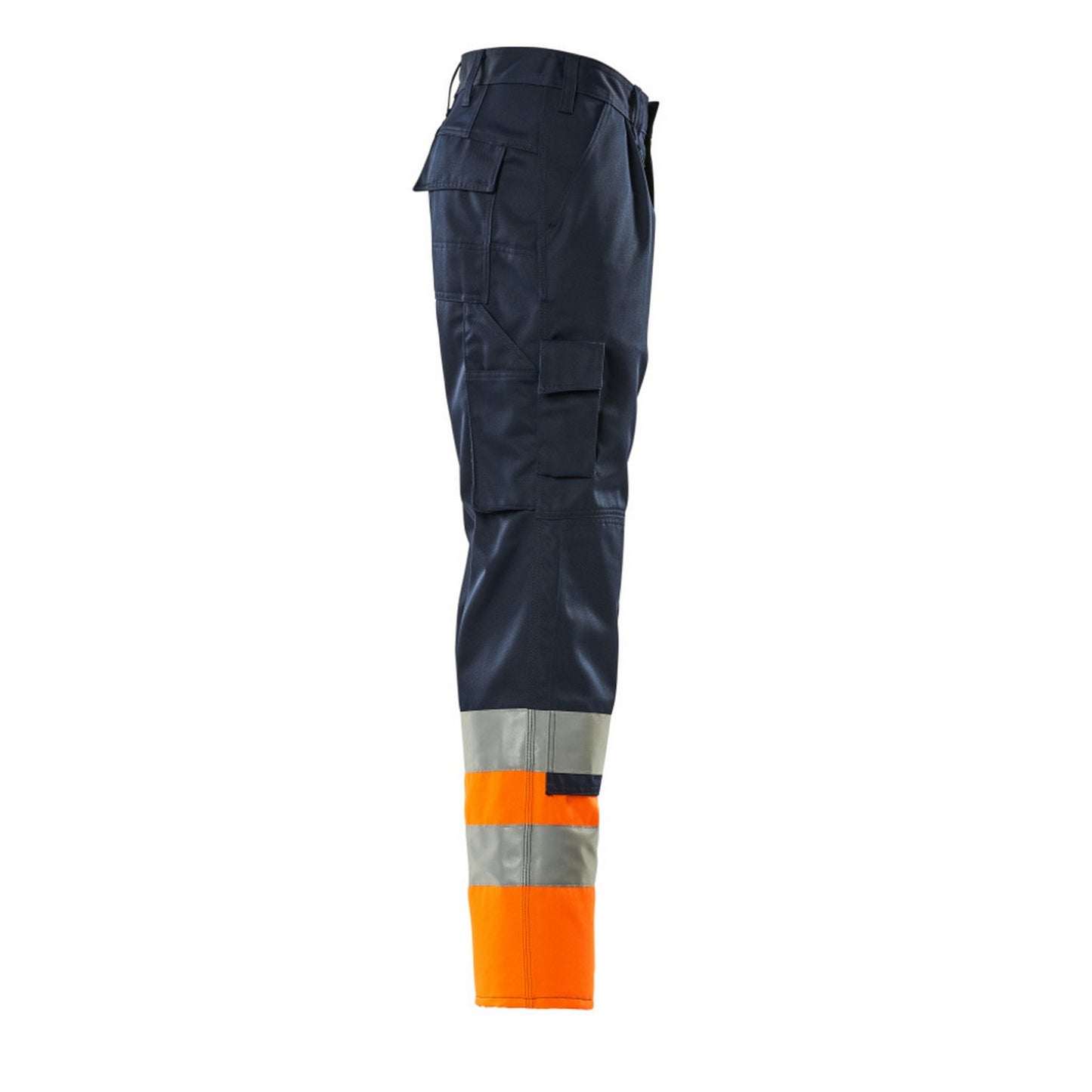 Navy-Orange - Side - Mascot Mens Patos Safe Complete Hi-Vis Work Trousers
