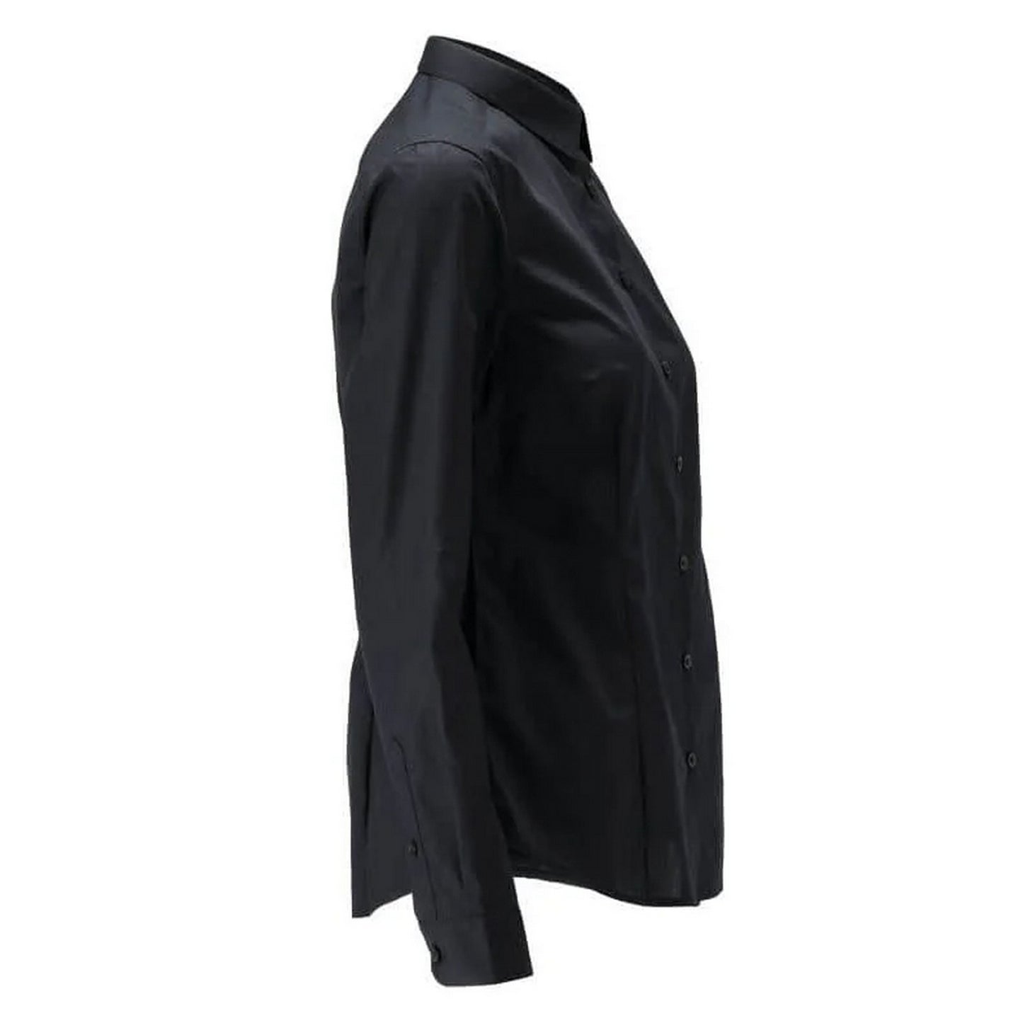 Deep Black - Back - Mascot Womens-Ladies Frontline Poplin Shirt