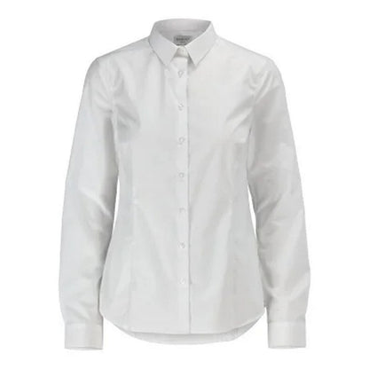 White - Front - Mascot Womens-Ladies Frontline Poplin Shirt