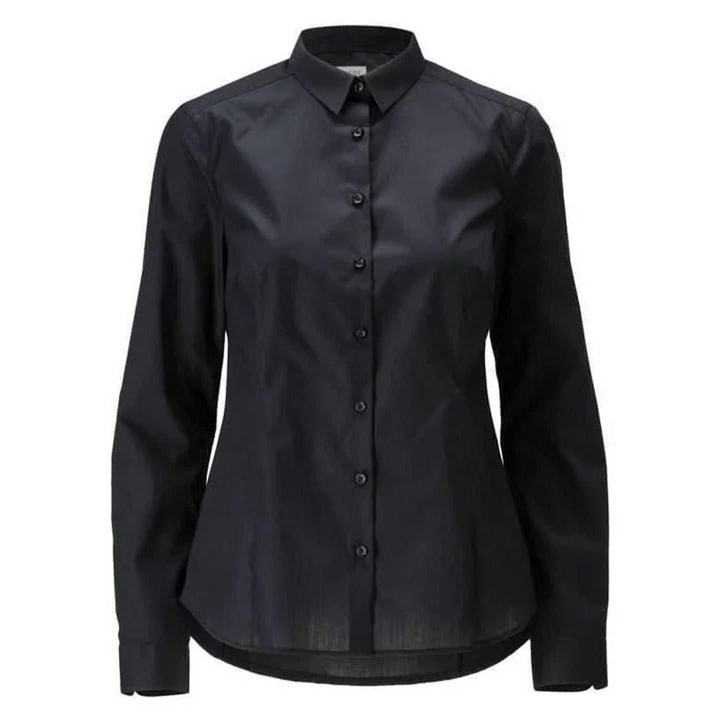 Deep Black - Front - Mascot Womens-Ladies Frontline Poplin Shirt