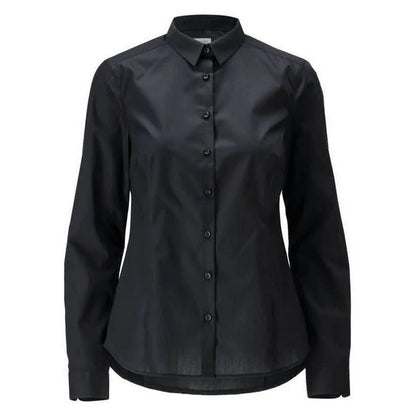 Deep Black - Front - Mascot Womens-Ladies Frontline Poplin Shirt