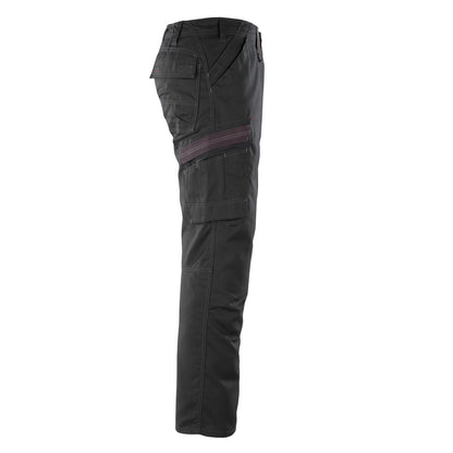 Black - Side - Mascot Mens Rhodos Frontline Reflection Work Trousers