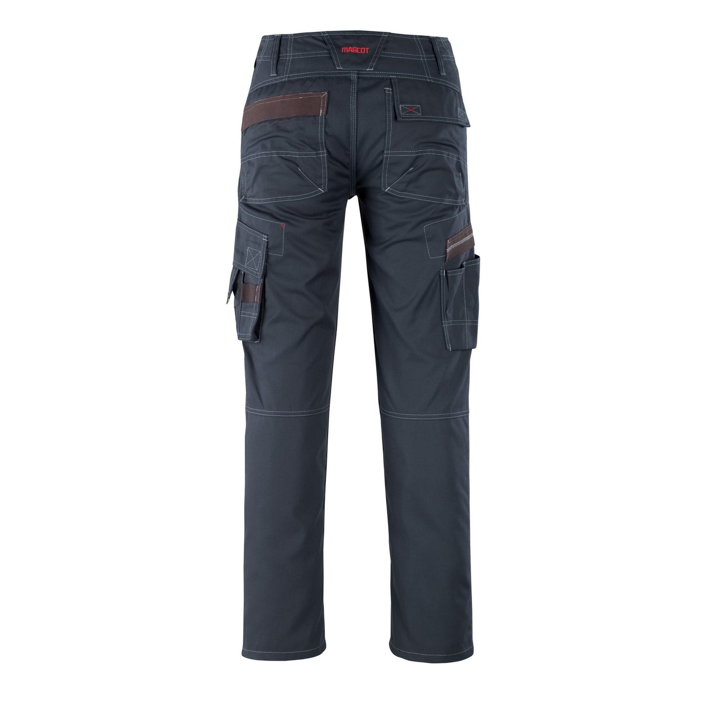 Dark Navy - Back - Mascot Mens Rhodos Frontline Reflection Work Trousers