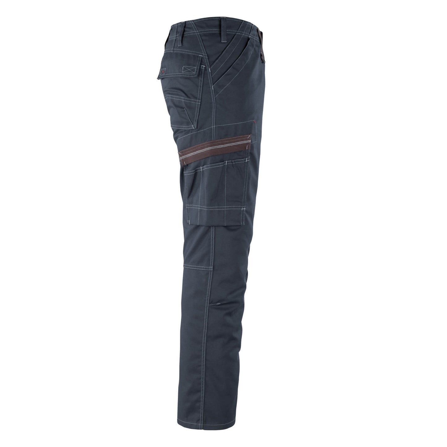 Dark Navy - Side - Mascot Mens Rhodos Frontline Reflection Work Trousers