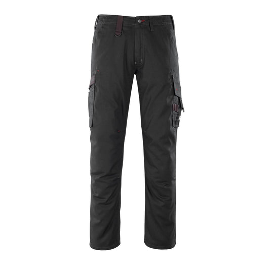 Black - Front - Mascot Mens Rhodos Frontline Reflection Work Trousers