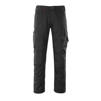 Black - Front - Mascot Mens Rhodos Frontline Reflection Work Trousers