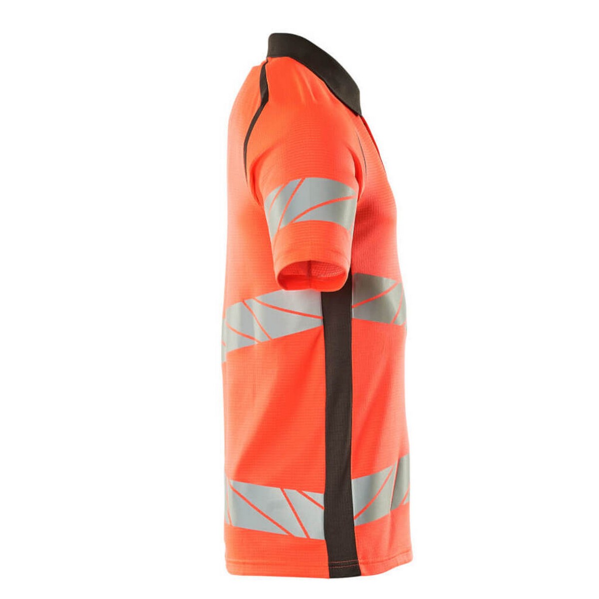 Hi Vis Red-Dark Anthracite - Side - Mascot Mens Accelerate Safe Hi-Vis Polo Shirt