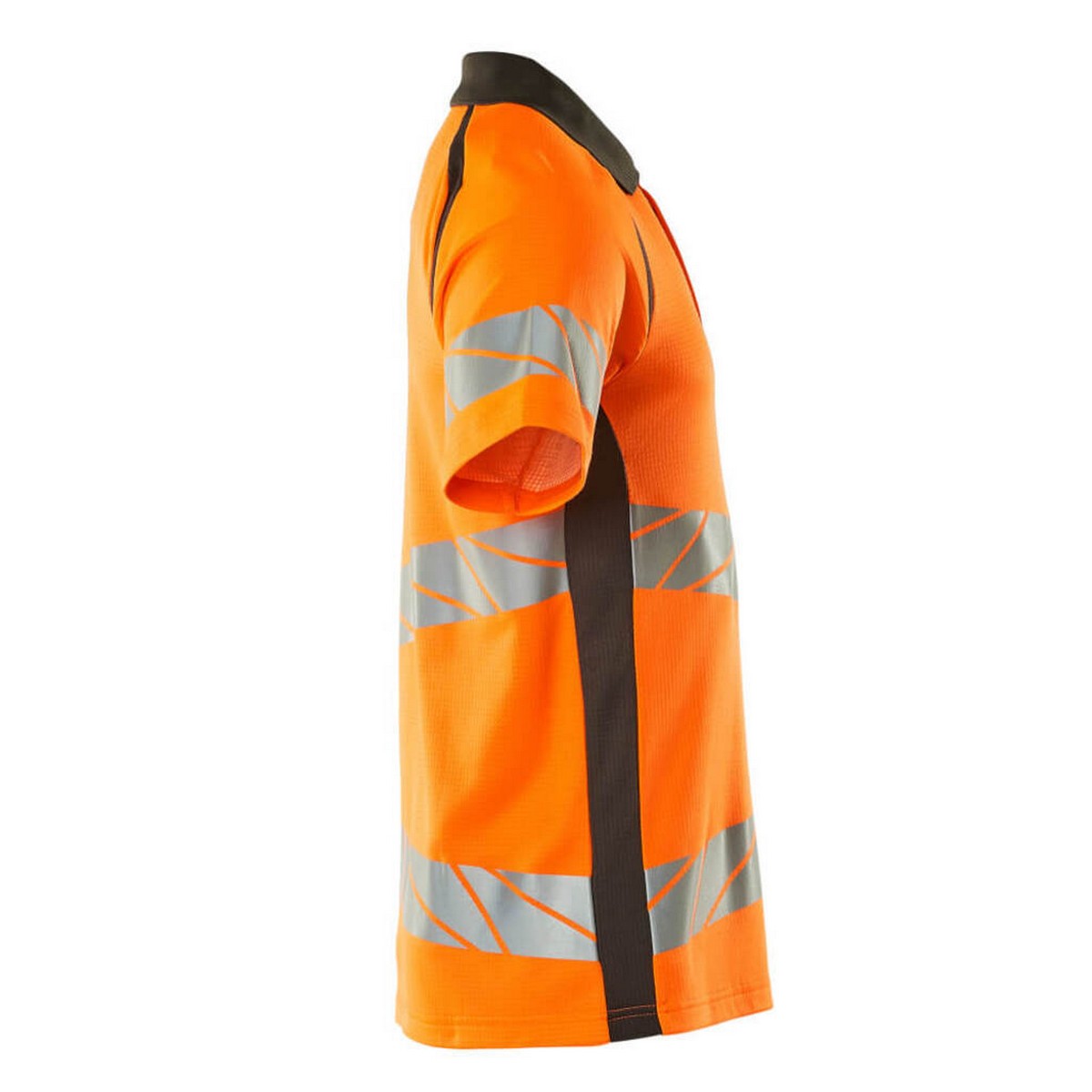 Hi Vis Orange-Dark Anthracite - Side - Mascot Mens Accelerate Safe Hi-Vis Polo Shirt