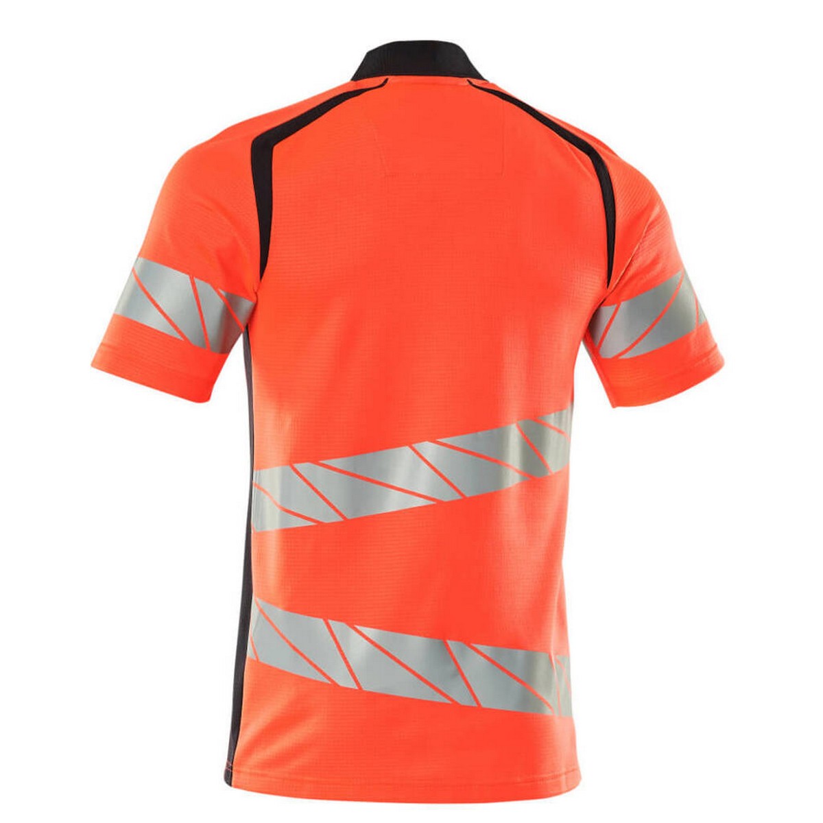 Hi Vis Red-Dark Navy - Back - Mascot Mens Accelerate Safe Hi-Vis Polo Shirt