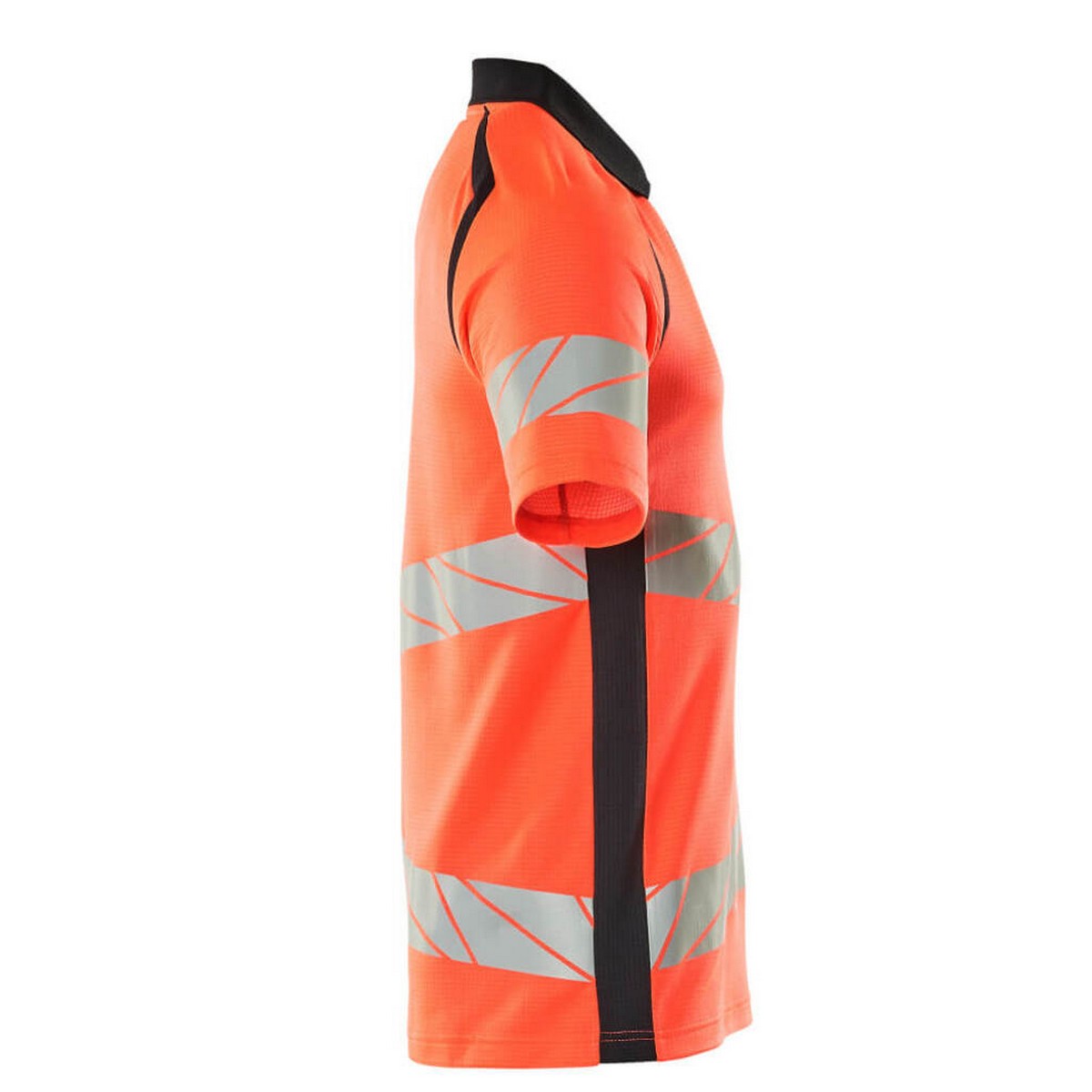 Hi Vis Red-Dark Navy - Side - Mascot Mens Accelerate Safe Hi-Vis Polo Shirt