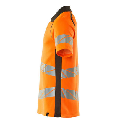 Hi Vis Orange-Dark Anthracite - Lifestyle - Mascot Mens Accelerate Safe Hi-Vis Polo Shirt