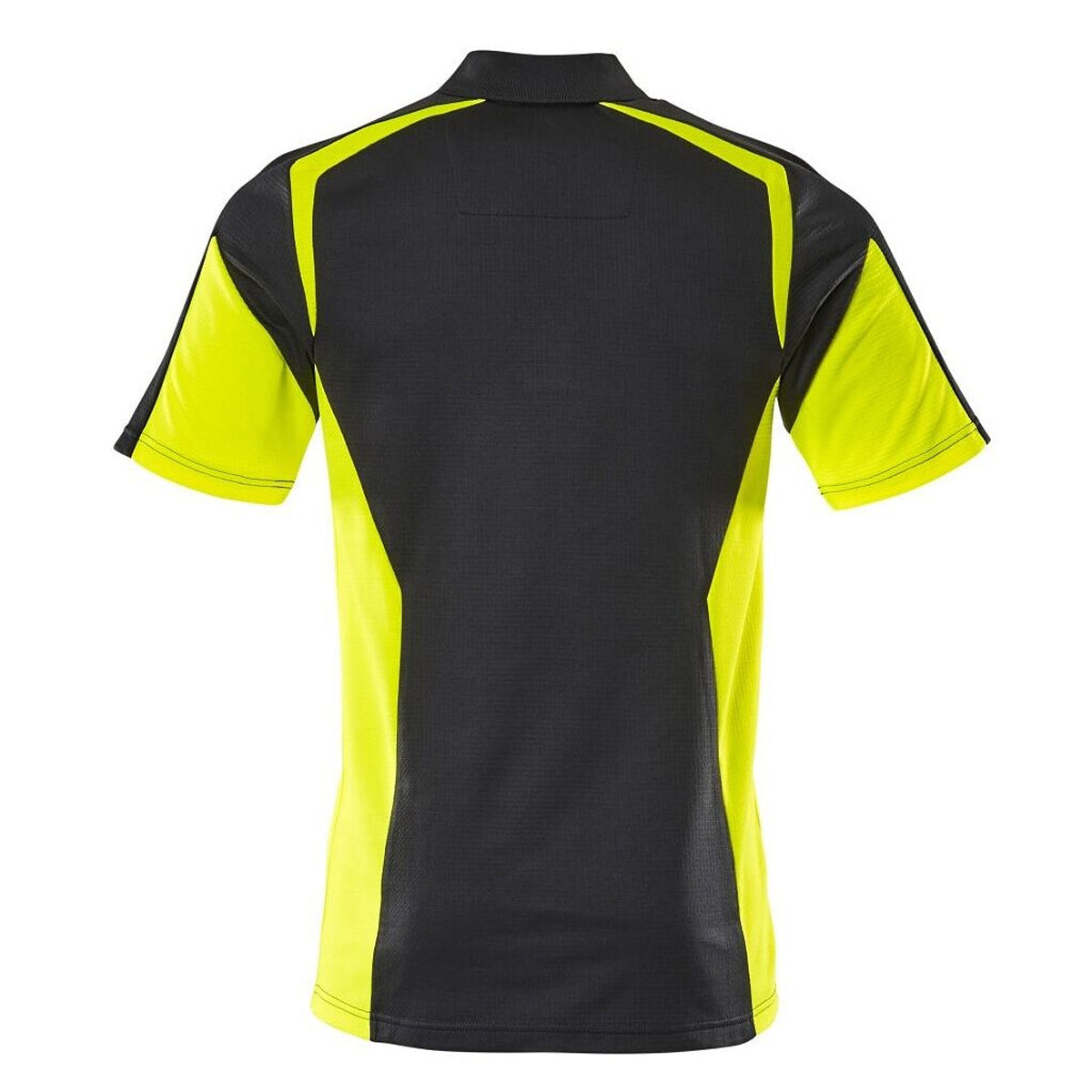 Black-Yellow - Back - Mascot Mens Accelerate Safe Hi-Vis Polo Shirt
