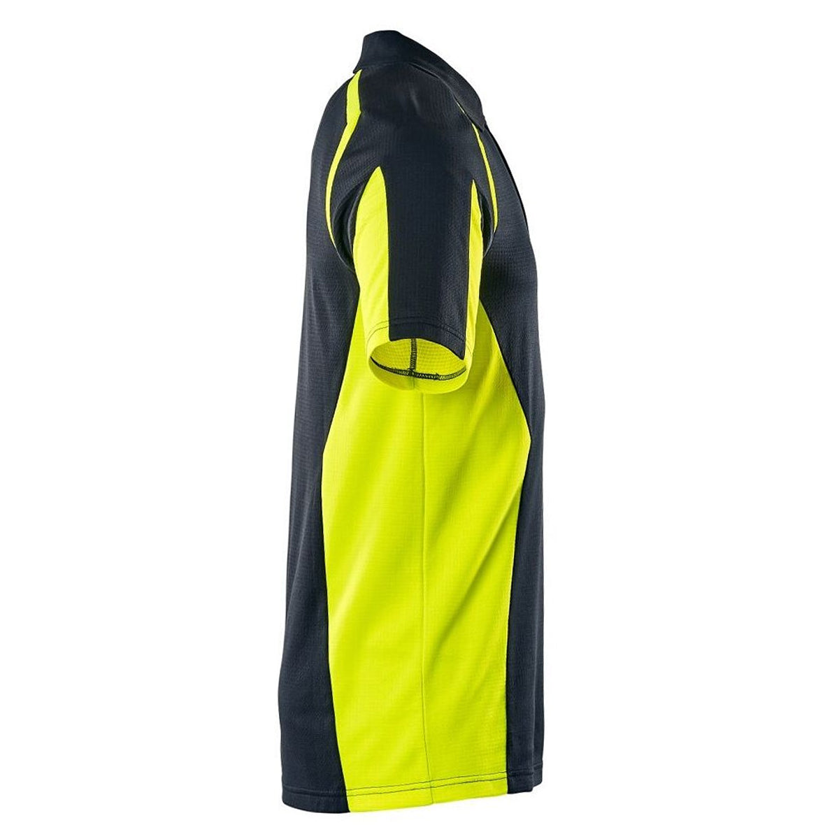 Dark Navy-Yellow - Side - Mascot Mens Accelerate Safe Hi-Vis Polo Shirt
