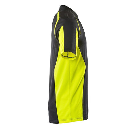 Black-Yellow - Side - Mascot Mens Accelerate Safe Hi-Vis Polo Shirt