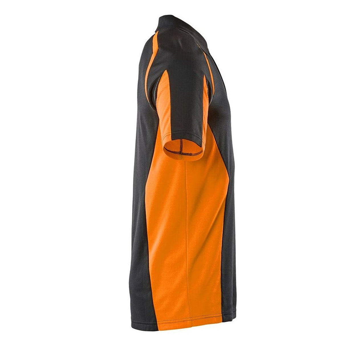 Dark Navy-Orange - Side - Mascot Mens Accelerate Safe Hi-Vis Polo Shirt
