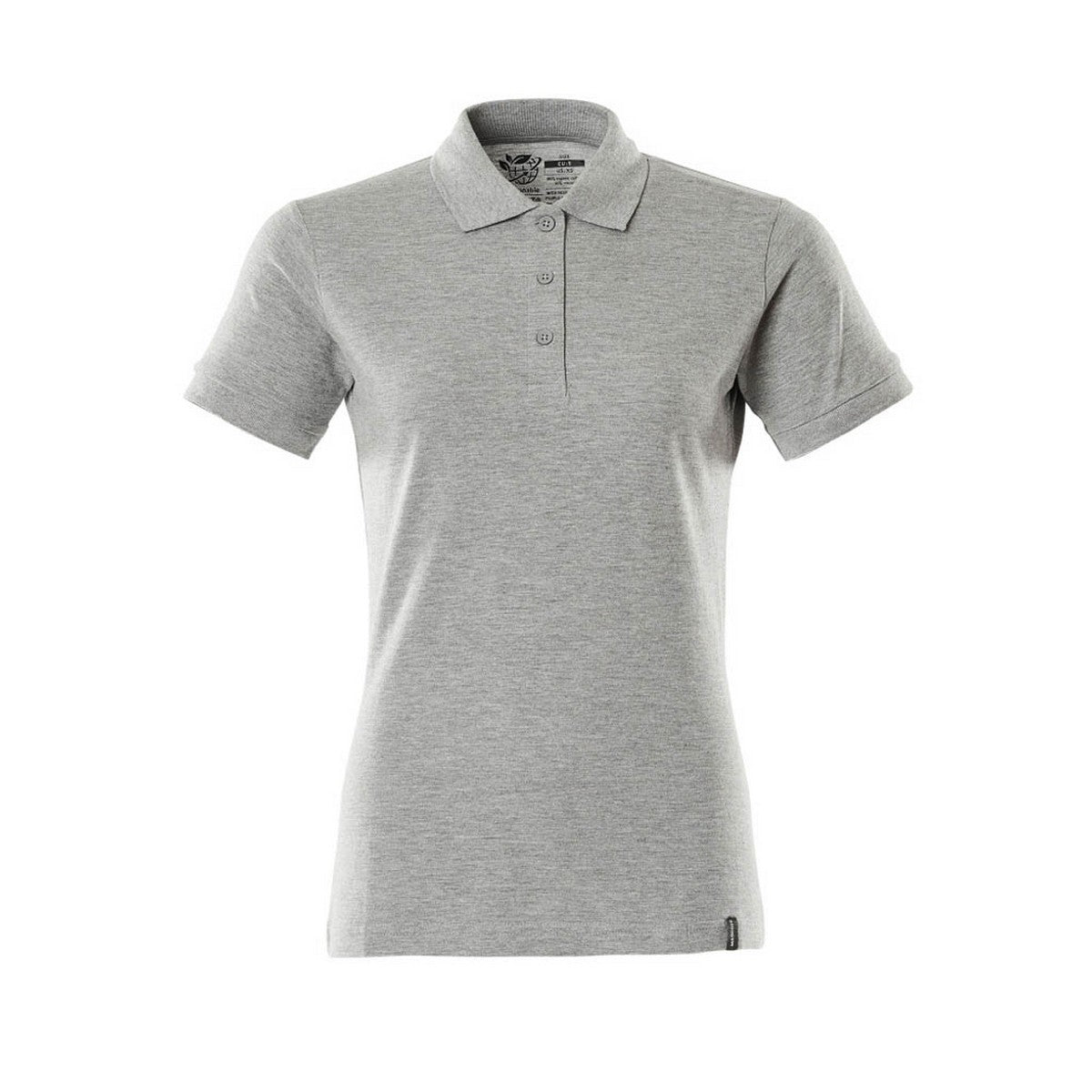 Grey - Front - Mascot Womens-Ladies Crossover Polo Shirt