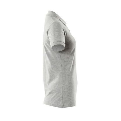Grey - Side - Mascot Womens-Ladies Crossover Polo Shirt