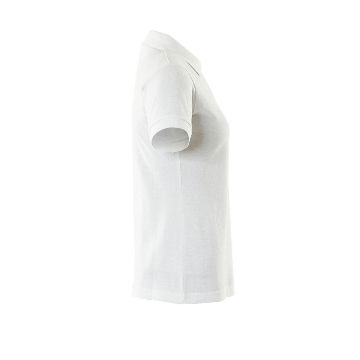 White - Side - Mascot Womens-Ladies Crossover Polo Shirt