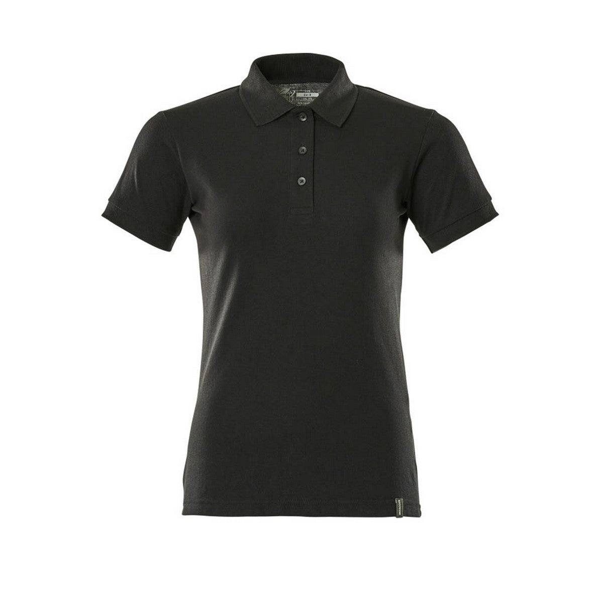 Deep Black - Front - Mascot Womens-Ladies Crossover Polo Shirt