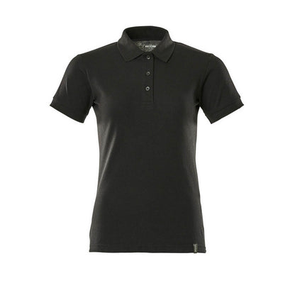 Deep Black - Front - Mascot Womens-Ladies Crossover Polo Shirt