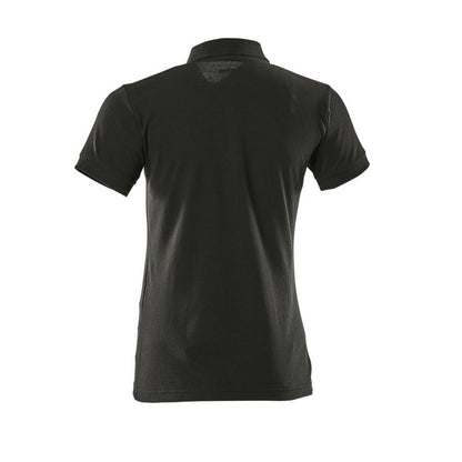 Deep Black - Back - Mascot Womens-Ladies Crossover Polo Shirt