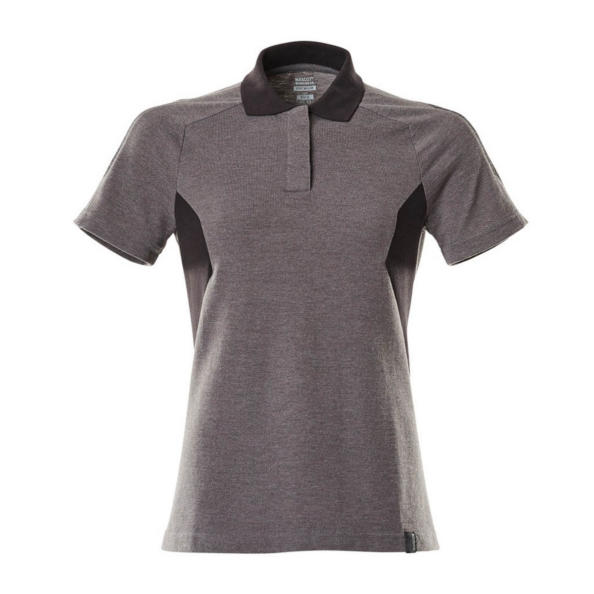 Dark Anthracite-Black - Front - Mascot Womens-Ladies Accelerate Polo Shirt