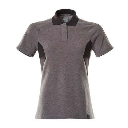 Dark Anthracite-Black - Front - Mascot Womens-Ladies Accelerate Polo Shirt